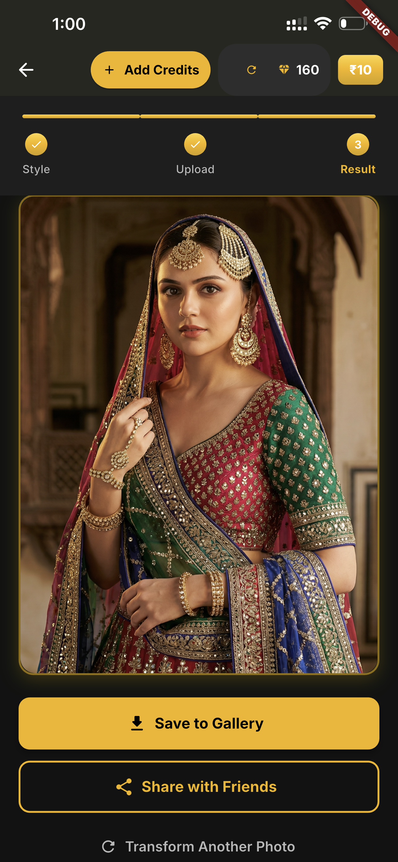 Step 3 - Transformed result